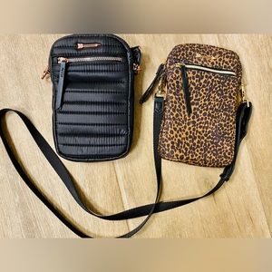 Stella & Dot Crush It Essential Crossbody Bags (Black & Leopard)